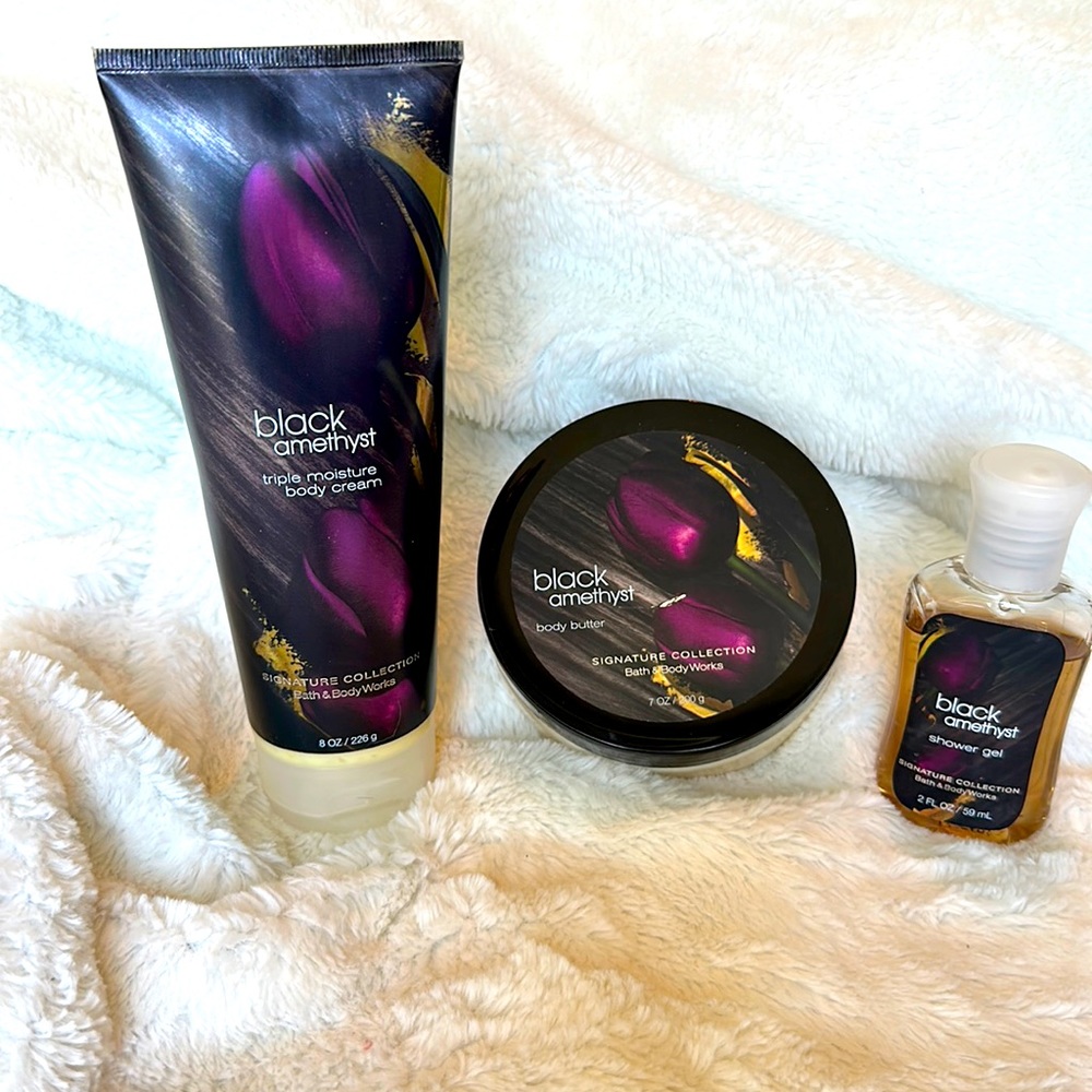 Bath and body black amethyst bundle